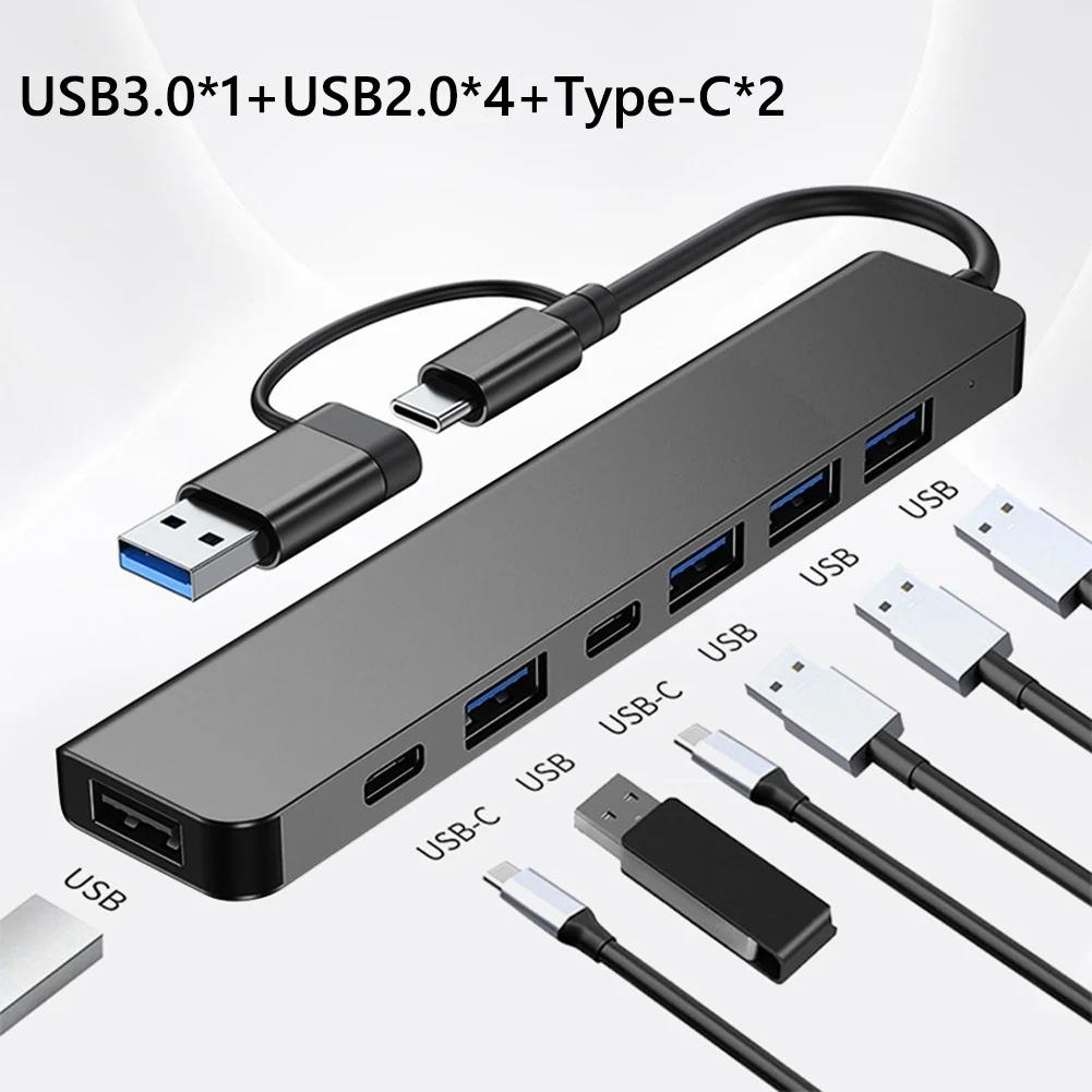 Ʈ PC ƼƮ CŸ , USB 3.0, 2.0 Ʈ, ī ,  ŷ ̼, ÷  ÷, 5W PD, 7 in 1